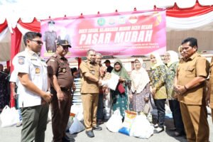 Peringati Hari Bhakti Adhyaksa , Kejari dan Pemkab Aceh Besar Gelar Pasar Murah