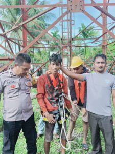 Polsek Kuta Makmur Amankan Tersangka Pencurian Kabel Tower XL