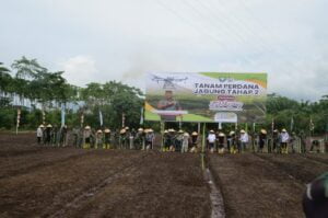 Kasdam IM menghadiri kegiatan Kick Off Ketahanan Pangan Nasional TA 2023 secara Virtual.