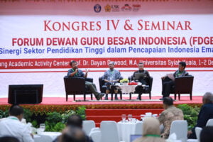 Forum Dewan Guru Besar Indonesia di USK: Bahas Arah Pendidikan menuju Indonesia Emas 2045