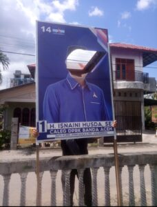 Pengrusakan APK marak,Panwaslih Banda Aceh Belum Ada yang Melapor.