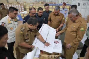 Pj Bupati Muhammad Iswanto Bersama Forkopimda Aceh Besar Pantau Logistik Pemilu