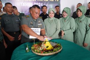 Kapendam IM Pimpin Syukuran HUT Penerangan Angkatan Darat Ke-73 di Markas Pendam IM