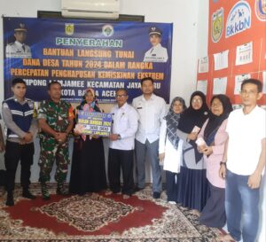 Gampong Lamjame Salurkan BLT Tahap Pertama Kepada 52 Kepala Keluarga.