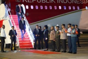 Usai Kunker Ke Abu Dhabi, Presiden RI Transit Di Bandara SIM Disambut Kapolda Aceh Dan Pejabat Forkopimda Aceh