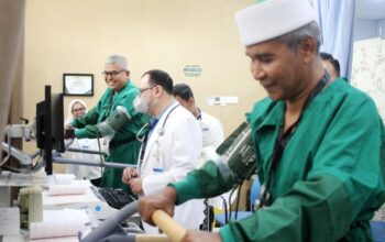 Bakal calon Gubernur Aceh Bustami Hamzah dan bakal calon Wakil Gubernur Tgk Muhammad Yusuf A Wahab (Tu Sop) Jalani Pemeriksaan Kesehatan di RSUDZA