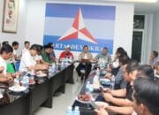 Petinggi Partai Pengusung Mualem Dek Fadh Gelar Rapat Perdana di Kantor DPD Demokrat Aceh