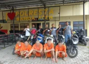 Polresta Banda Aceh Tangkap 5 Pencuri Motor