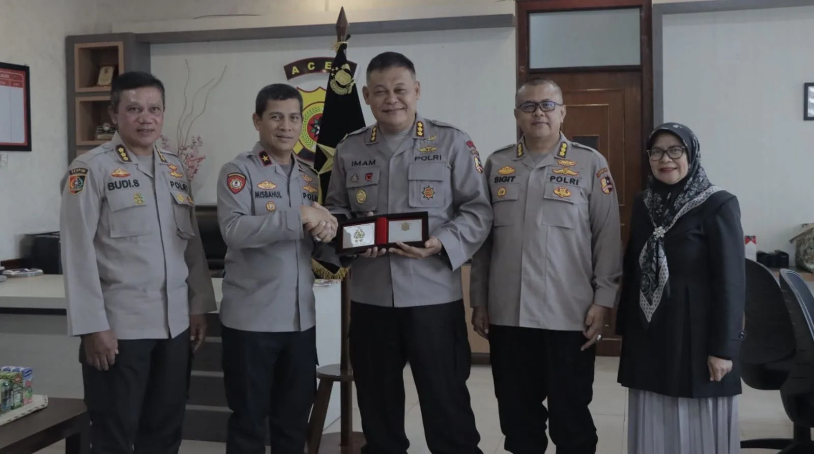 Wakapolda Aceh Terima Kedatangan Tim Penelitian Sespim Lemdiklat Polri