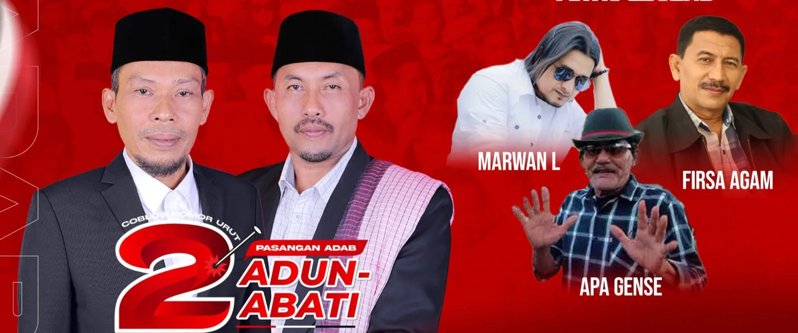 Silaturahmi Pasangan ADAB Bersama Masyarakat Lembah Seulawah Turut hadir Artis Aceh Marwan L 