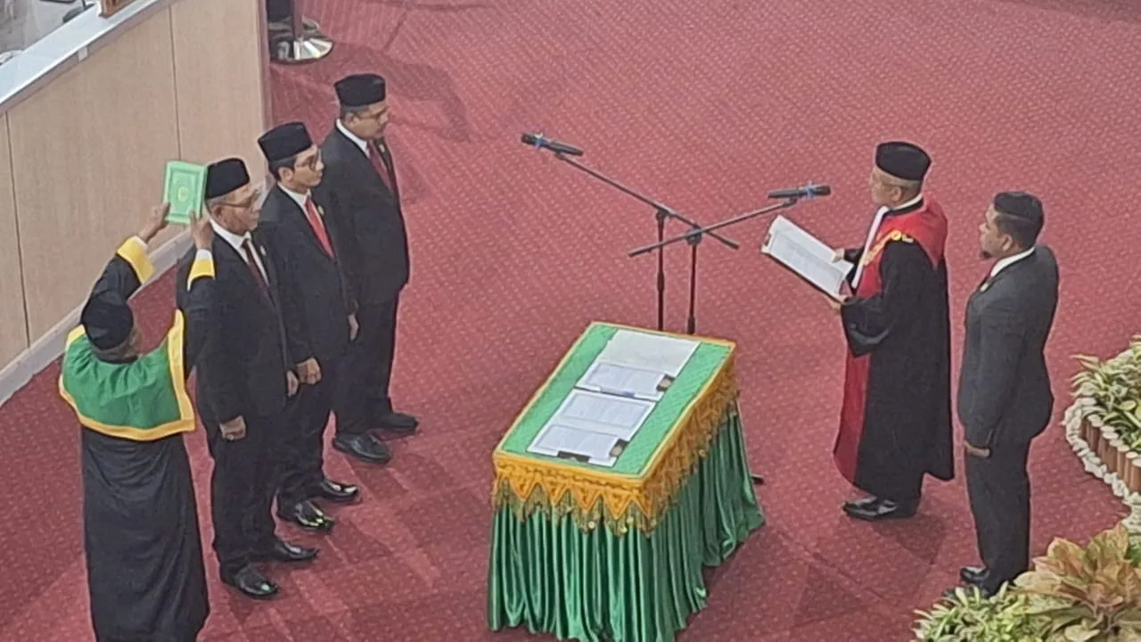 Irwansyah ST Dilantik Sebagai Ketua DPRK Banda Aceh Masa jabatan 2024-2029