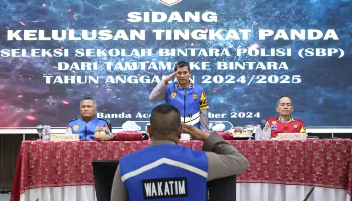 Wakapolda Aceh Pimpin Sidang Kelulusan Seleksi Sekolah Bintara Polri