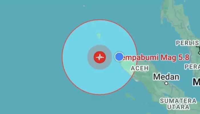Breaking News: Banda Aceh Diguncang Gempa Bumi Berkekuatan 5,8 SR