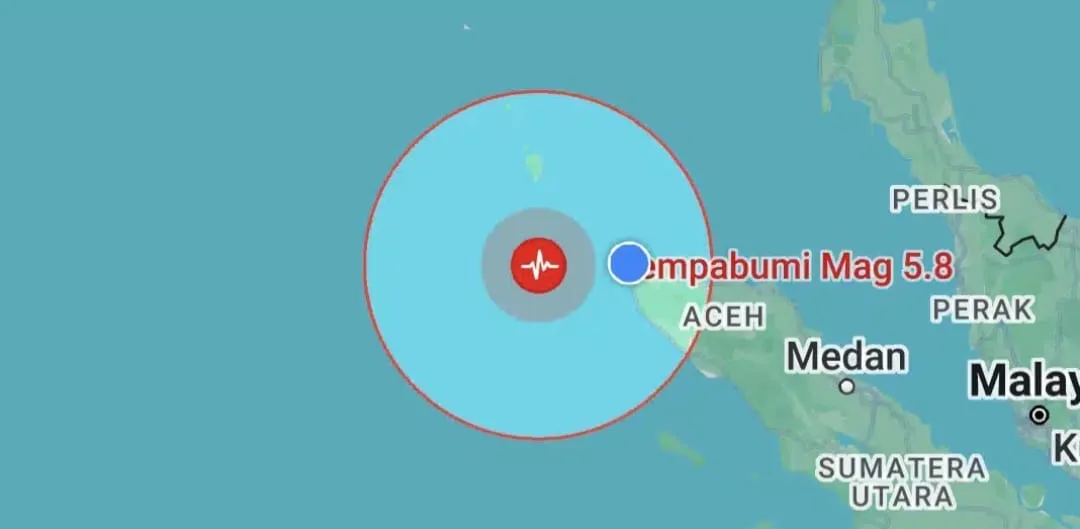 Breaking News: Banda Aceh Diguncang Gempa Bumi Berkekuatan 5,8 SR