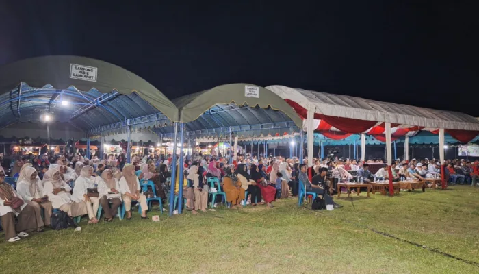 Membludak : Ribuan Masa Hadiri Silaturahmi Pasangan ADAB di Kecamatan Ingin Jaya