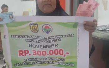 Warga Gampong Kampung Baru Kembali Menerima BLT