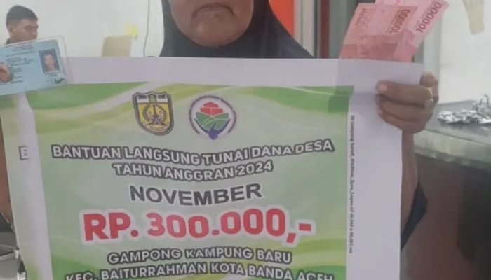Warga Gampong Kampung Baru Kembali Menerima BLT