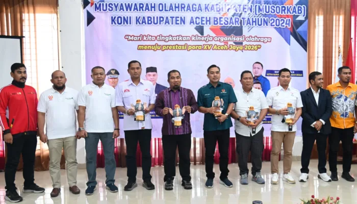 Pj Bupati Iswanto Buka Musorkab ke-9 KONI Aceh Besar