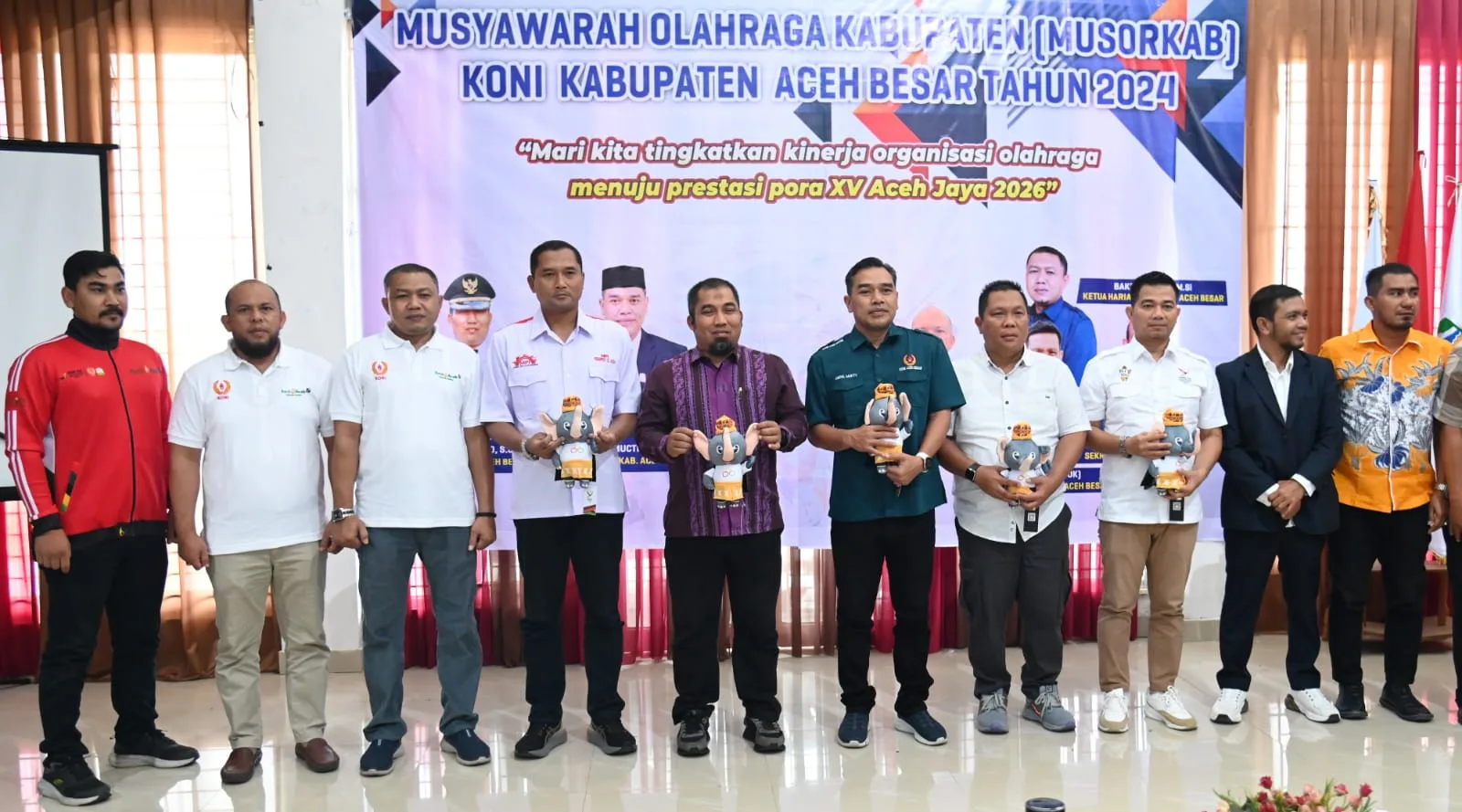 Pj Bupati Iswanto Buka Musorkab ke-9 KONI Aceh Besar