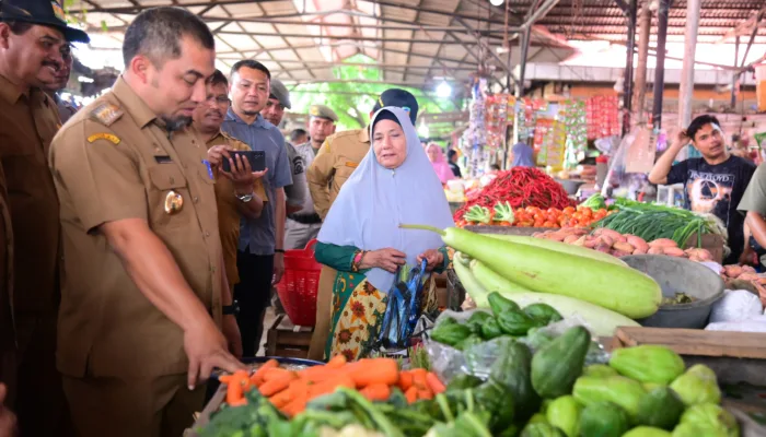 Pj Bupati Aceh Besar Tinjau Pasar Induk Lambaro