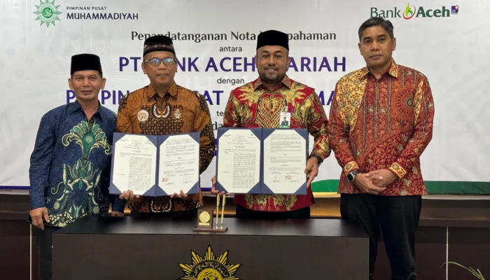 Bank Aceh dan Muhammadiyah Jalin Kerja Sama Penyediaan Layanan Keuangan Perbankan