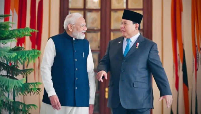 Presiden Prabowo Gelar Pertemuan Bilateral dengan PM Modi di Hyderabad House