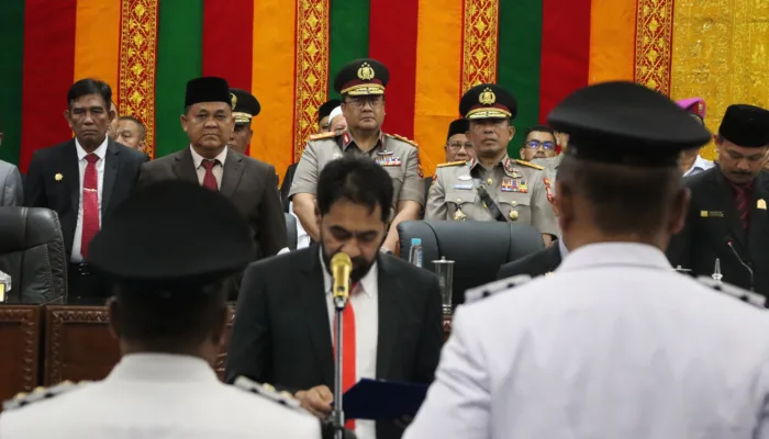 Wakili Kapolri, Kapolda Aceh Hadiri Pelantikan Bupati dan Wakil Bupati Aceh Tamiang
