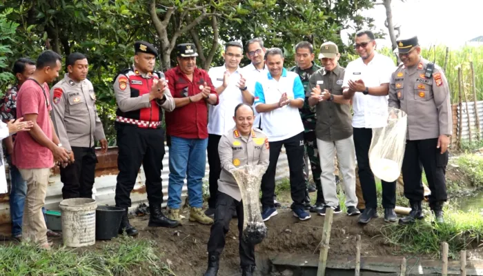 Dukung Ketahanan Pangan, Kapolresta Banda Aceh Panen Ikan Lele dan Ikan Nila Binaan Polsek Kuta Alam di Gampong Lampulo