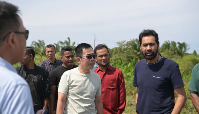 Tinjau Lahan Rencana Pembangunan Pabrik Rokok di Aceh Utara, Mualem : Pembangunan Langsung Dimulai Sekarang