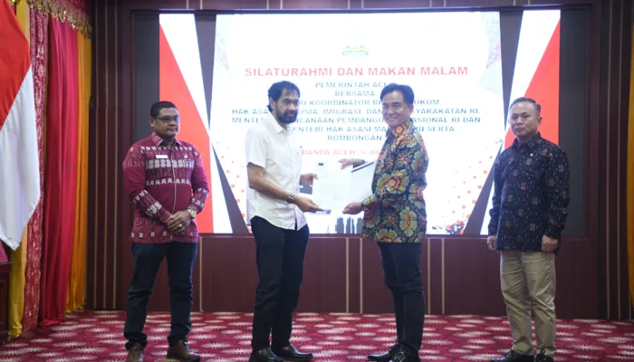 Pemerintah Aceh dan Kementerian HAM Teken Nota Kesepakatan Penguatan Reintegrasi dan HAM