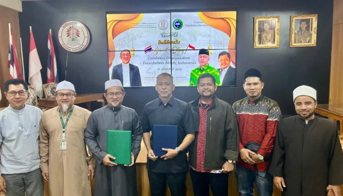 Chongraksat Wittaya School Thailand dan Yayasan Cendekia Darussalam Aceh Jalin Kerjasama Pendidikan Internasional