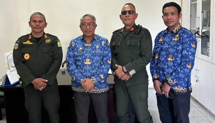 Satpol PP dan WH Aceh Koordinasi Penegakan Qanun dengan Pemkab Aceh Besar