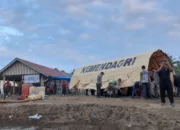 Kemendagri Kirim Tenda Peleton, Satpol PP-WH Aceh Dirikan Pos Pengungsian di Manyang Cut