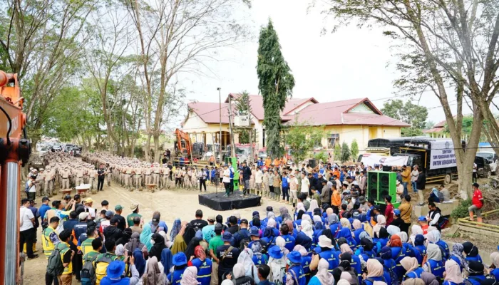 Mendagri Pimpin Apel Satgas Percepatan Pemulihan Pascabencana di Aceh Tamiang