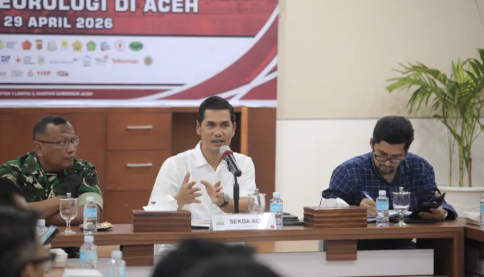 Sekda Aceh Instruksikan Percepatan Huntara dan Stok Logistik Harus Siap Sebelum Ramadhan 1447 H