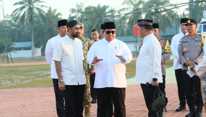 Presiden Prabowo Shalat Idul Fitri di Aceh Tamiang, Gubernur dan Wagub Tampil bersama Sambut Kunjungan