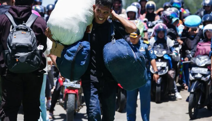 Puncak Arus Mudik, Penumpang dan Kendaraan Roda Dua Dominasi Penyeberangan Kuala Bubon-Simeulue