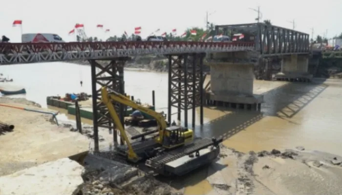 Pembangunan Jembatan Permanen Krueng Tingkeum Dimulai, Ditargetkan Rampung Delapan Bulan