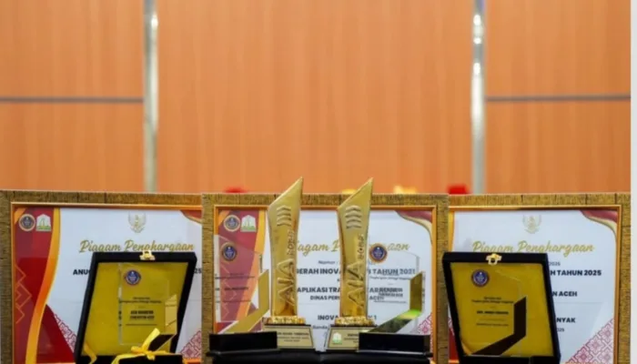 Dishub Raih Tiga Penghargaan Pada Anugerah Inovasi Aceh 2025
