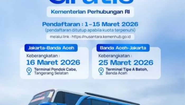 Menjawab Permintaan Mualem, Kemenhub Sediakan Mudik Gratis Jakarta – Aceh
