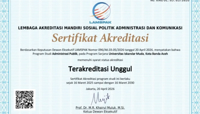 Prodi Administrasi Publik Unida Raih Akreditasi Unggul