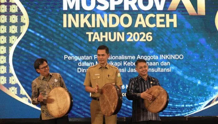 Sekda Aceh Buka MUSPROV XI INKINDO Aceh 2026
