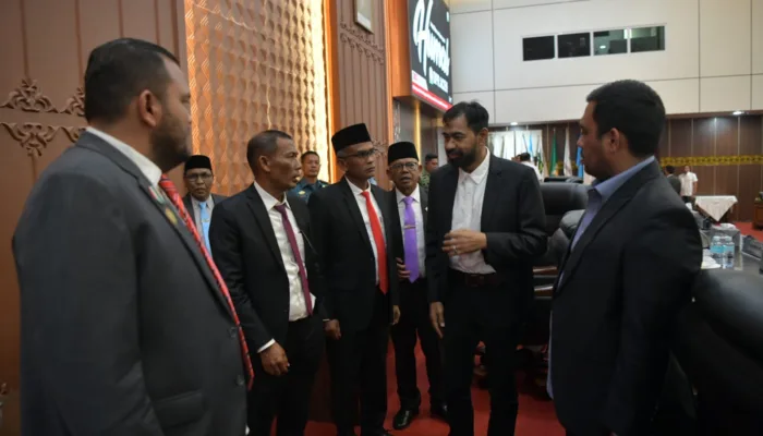 Gubernur Aceh Hadiri Paripurna DPRA Penyampaian Rekomendasi LKPJ 2025 ‎