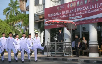 Sekda Aceh Pimpin Upacara Hari Lahir Pancasila, Tegaskan Pancasila Fondasi Perdamaian Dunia