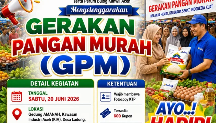GEKRA 2026 Hadir di Gedung AMANAH, Sediakan Pangan Murah, Bazar UMKM, dan Layanan Publik untuk Masyarakat