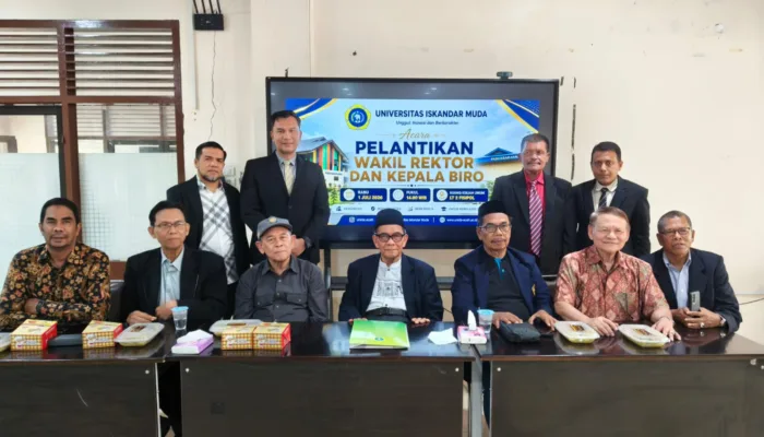 Universitas Iskandar Muda Lantik Tiga Wakil Rektor Baru