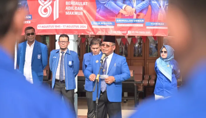 DPD PAN Banda Aceh Gelar Upacara HUT ke-81 RI, Tegaskan Komitmen “Bantu Rakyat”