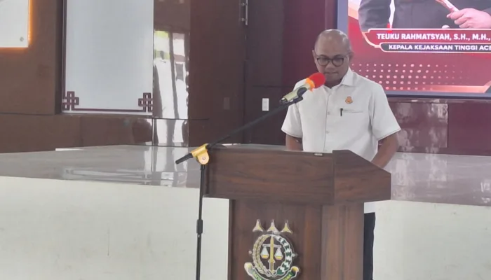 Kajati Aceh Teuku Rahmatsyah Silaturahmi dengan Wartawan