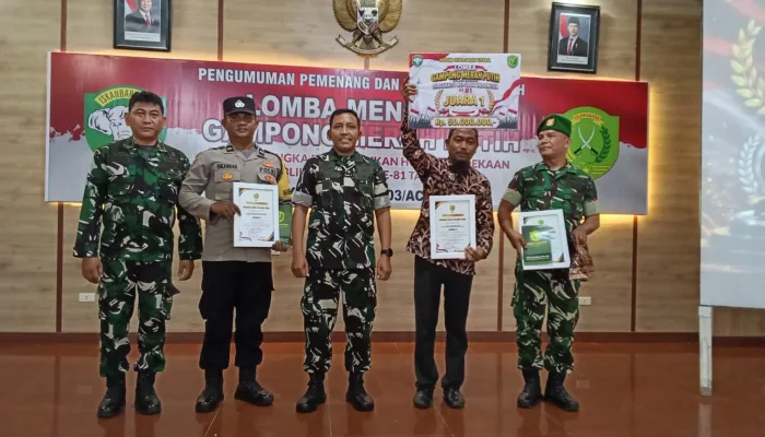 Gampong Suka Damai Juara Pertama Lomba Hias Gampong Merah Putih Kodim 0103/Aceh Utara