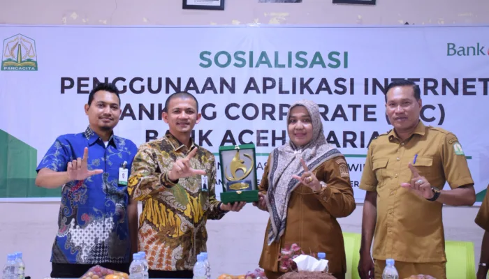 Bank Aceh Sosialisasikan Internet Banking Corporate kepada Satuan Pendidikan di Bireuen